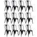 Kit 12 Cadeiras Iron Tolix - Preto - FOSCO