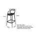 Kit 2 Banquetas Allegra Masters Altas Cozinha Bar Pretas