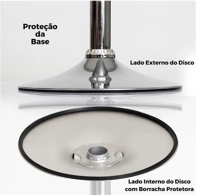 Kit 4 Banquetas Alta Cozinha Bar Balcão Bancada Americana Giratória Gomos PU - PRETA