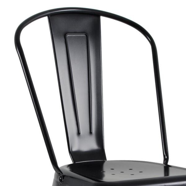 Kit 5 Cadeiras Iron Tolix - Preto FOSCO