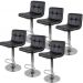 Kit 6 Banquetas Gomos para Cozinha Preta