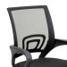 Kit 6 Cadeiras De Rodízios Escritório Home Office Telinha Preto