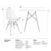 Kit Mesa Jantar Eiffel 100cm Preta + 4 Cadeiras Charles Eames - Preta