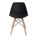 Kit Mesa Jantar Eiffel 80cm Preta + 2 Cadeiras Eames Eiffel