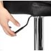 Kit com 4 Banquetas Gomos Confort , Giratoria, com Regulagem de Altura Preta