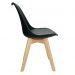 Kit com 4 Cadeiras Leda Preta - Charles Eames com Almofada