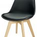 Kit com 4 Cadeiras Leda Preta - Charles Eames com Almofada
