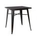 Mesa Bar Quadrada Tolix Iron Preto 80x80