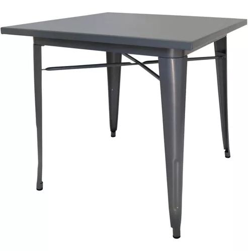 Mesa Bar Quadrada Tolix Iron Preto 80x80
