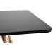Mesa De Jantar Quadrada 80x80 Cm Eiffel Pés Palito Maravilha Móveis Preta