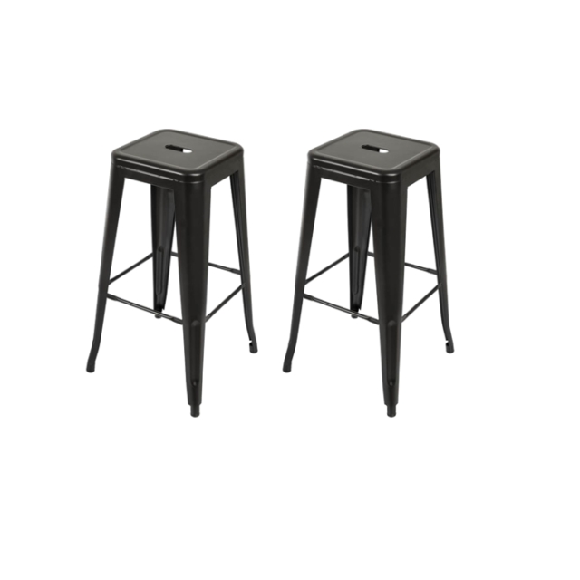 Mesa alta bistrô de bar + 2 banquetas altas Iron Tolix