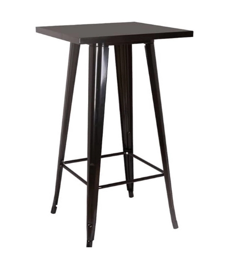 Mesa alta bistrô de bar + 3 banquetas altas Iron Tolix
