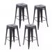 Mesa alta bistrô de bar + 4 banquetas altas Iron Tolix