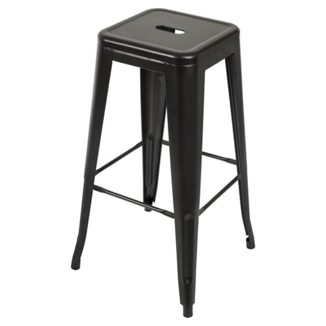 Mesa alta bistrô de bar + 4 banquetas altas Iron Tolix