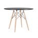 Mesa de Jantar Redonda Eames Eiffel 80cm  PRETA