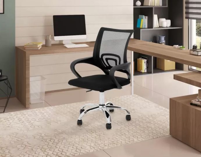 kit 10 Cadeiras Diretor Office Escritorio New Java Santiago Preta