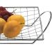 Fruteira de Centro de Mesa com Alça Aramado em Aço Cromado U