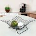 Fruteira de Mesa Aramada Cromada com Pedestal para Frutas Verduras Bancada Utimil