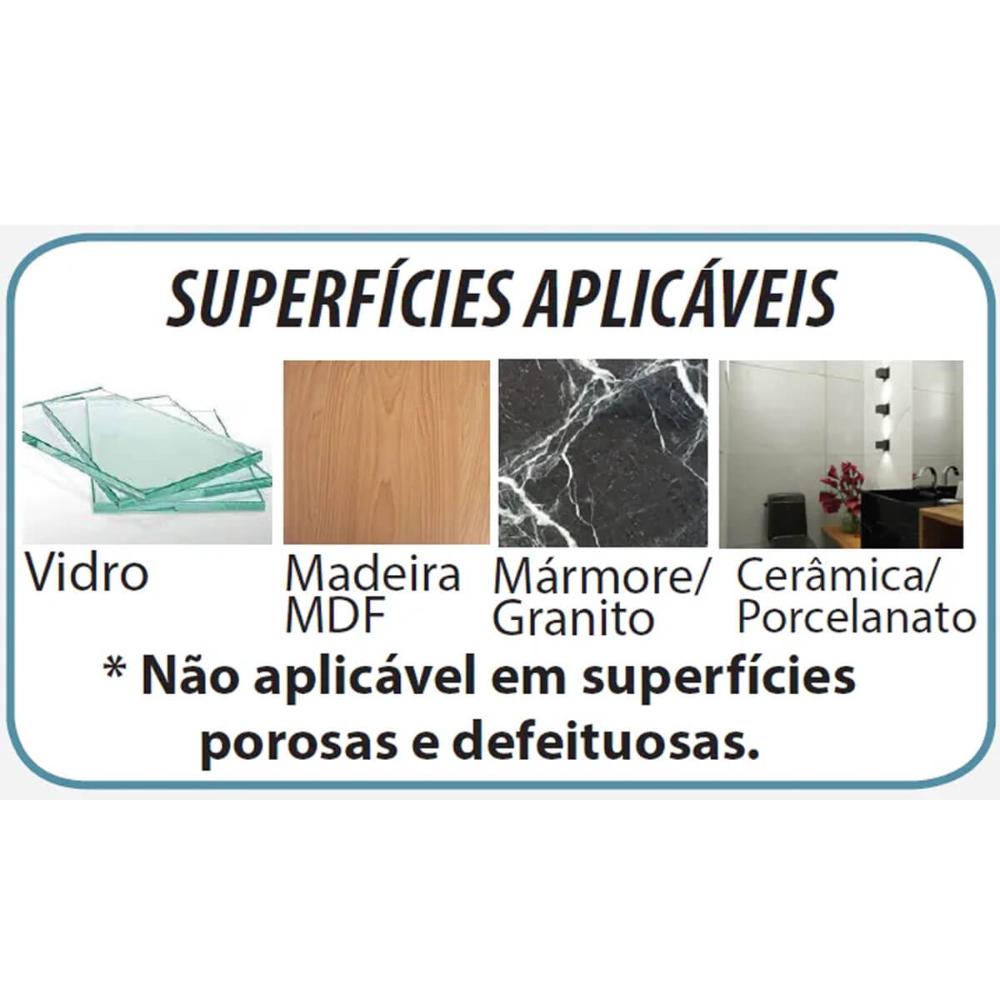 Porta Papel Higiênico com Suporte para Celular Aço Cromado de Parede Linha Fixação Adesiva Utimil