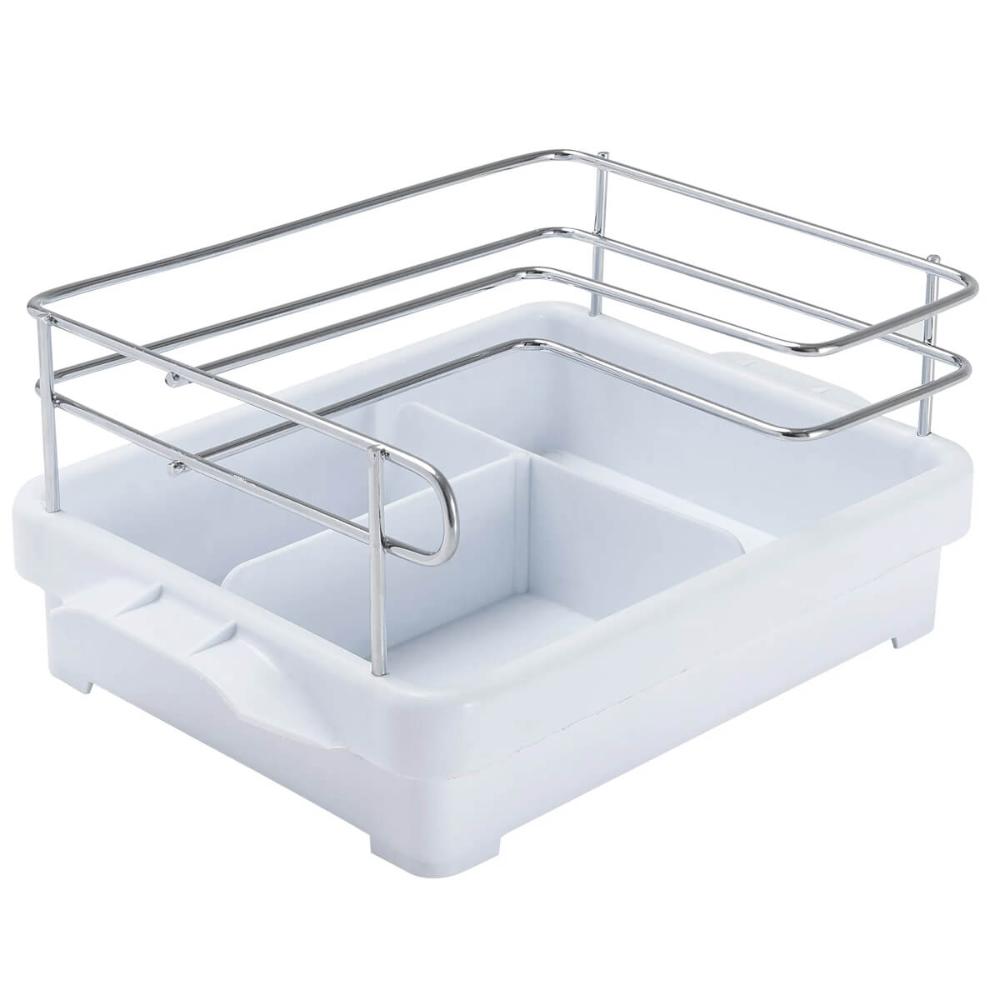 Suporte Porta Condimentos para Cozinha Branco Azeite Vinagre Sal Temperos Utimil