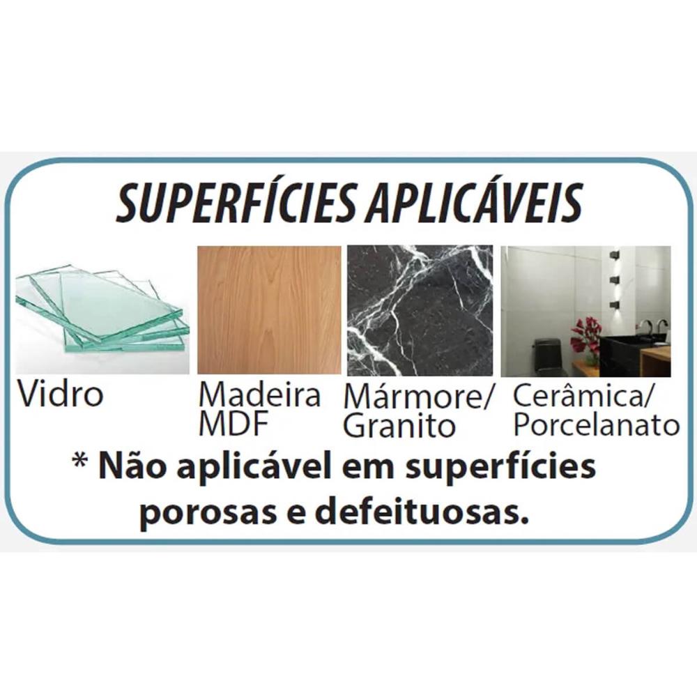 Suporte Porta Rolos Papel Alumínio Toalha e Filme PVC de Parede Fixação por Adesivo Preto Utimil