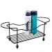 Suporte Porta Utensílios Organizador Multiuso Banheiro Balcão Aço Preto 35,5cm Utimil