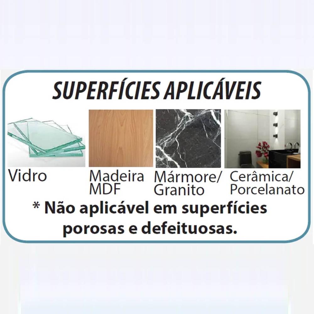 Suporte Prateleira Multiuso para Cozinha e Banheiro Aço Preto Fixação Adesiva Utimil