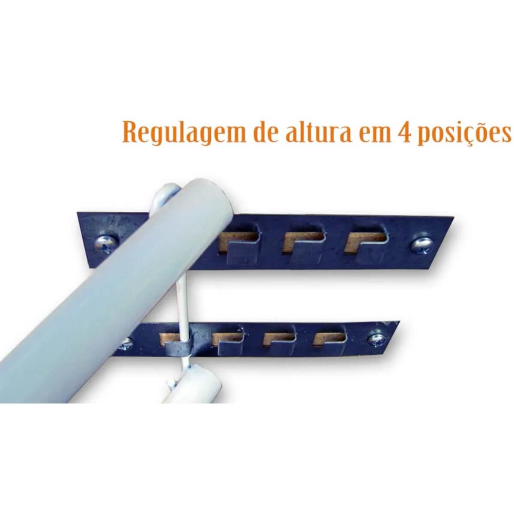 Tábua de Passar Roupas Dobrável Reforçada com Porta Ferro e Ajuste de Altura Mais Bella Utimil