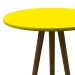 Mesa Bistrô Redonda Toka Castanho e Amarela 75 cm