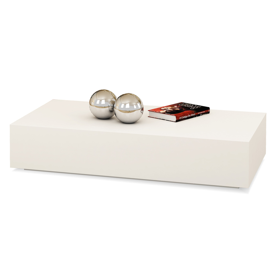 Mesa Centro Retangular Branca