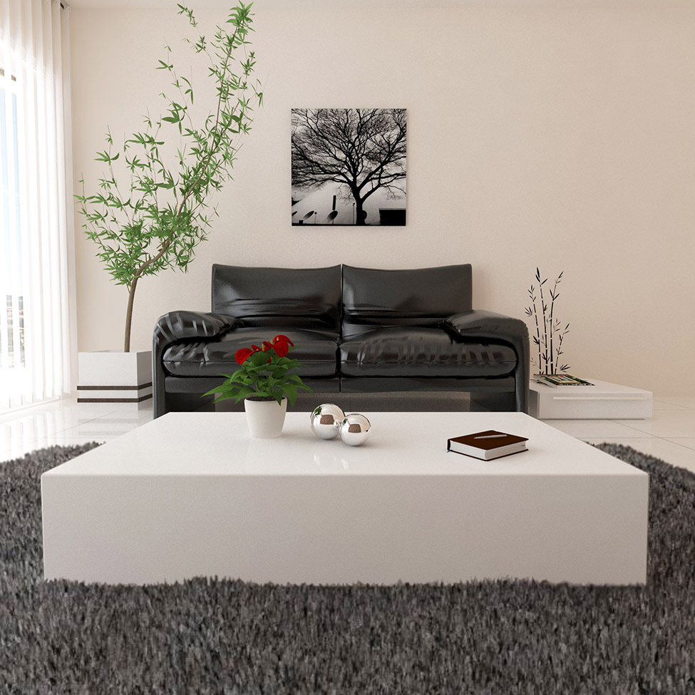 Mesa Centro Retangular Branca