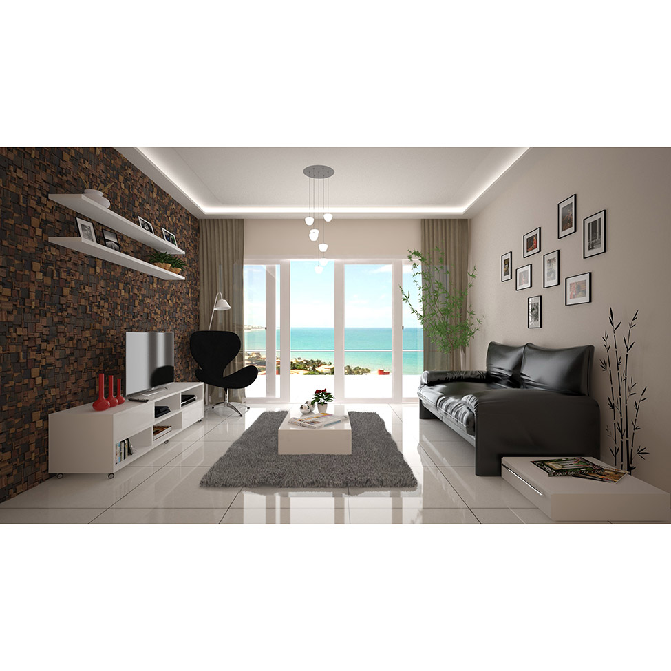 Mesa Centro Retangular Branca