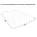 Colchão Futon King Dobrável Sofa Cama Cinza