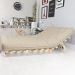 Futon Casal Tokio Sofa Cama Bege Com Madeira Maciça