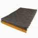 Sofá Cama Casal Futon Tokio Chumbo Acquablock Madeira Maciça Cor Mel