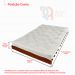 Sofá Cama Casal Futon Tokio Chumbo Acquablock Madeira Maciça Cor Mel