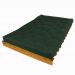 Sofá Cama Casal Futon Tokio Verde Militar Madeira Maciça Cor Mel