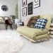 Sofa Cama Casal Futon Oriental Bege Madeira Maciça
