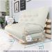 Sofa Cama Casal Futon Oriental Branco Off Acquablock Com Madeira Maciça