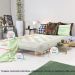 Sofa Cama Casal Futon Oriental Branco Off Acquablock Com Madeira Maciça