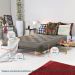 Sofa Cama Casal Futon Oriental Cinza Com Madeira Maciça