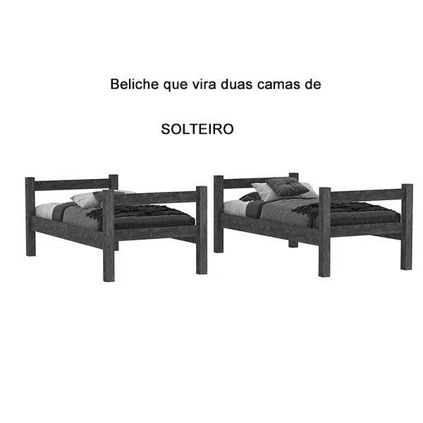 Beliche Letícia Branco com 02 Colchões VJ
