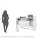 Cabeceira De Casal Jessica 1,40  Branco  - Cambel Móveis