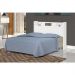 Cabeceira De Casal Melissa 1,60 Branco Lx - Cambel Móveis