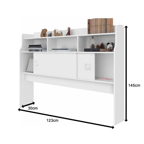Cabeceira Jéssica Casal 1,38cm Branco - Cambel