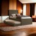 Cama Bibox Solteiro Luara Chocolate com 02 Colchões Cambel