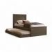 Cama Bibox Solteiro Luara Chocolate com 02 Colchões Cambel