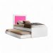 Cama Bibox Solteiro Luara com Aplique e 02 Colchões Cambel