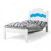 Cama Íris Solteiro Branco Com Aplique Cambel