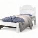 Cama Íris Solteiro Branco Com Colchão Cambel